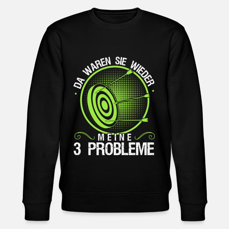 3D Bogensport Langbogen Bogenschießen - Stanley/Stella Unisex Bio-Sweatshirt CHANGER - Schwarz