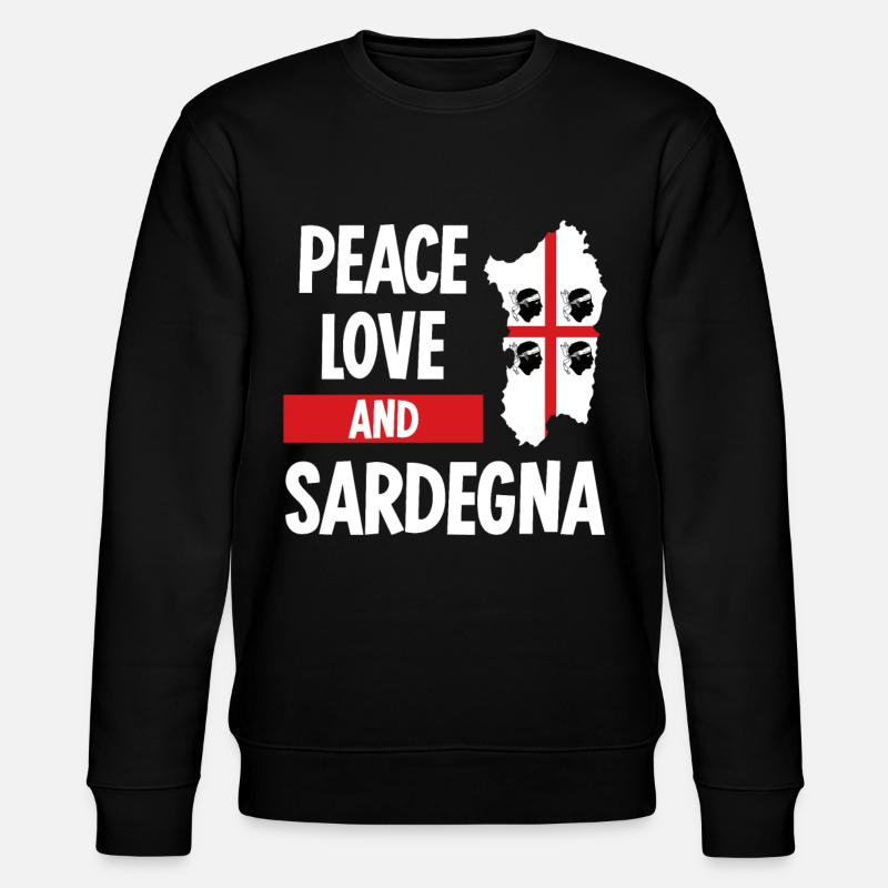 Sardegna Sardinia Flag Sardinia - Stanley/Stella CHANGER Unisex Organic Sweatshirt - black
