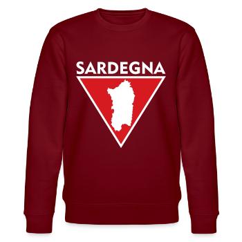 Sardegna Sardinia Italy Sardinia - Stanley/Stella CHANGER Unisex Organic Sweatshirt - burgundy - Front - Nik (191cm) & Marisol (170cm)