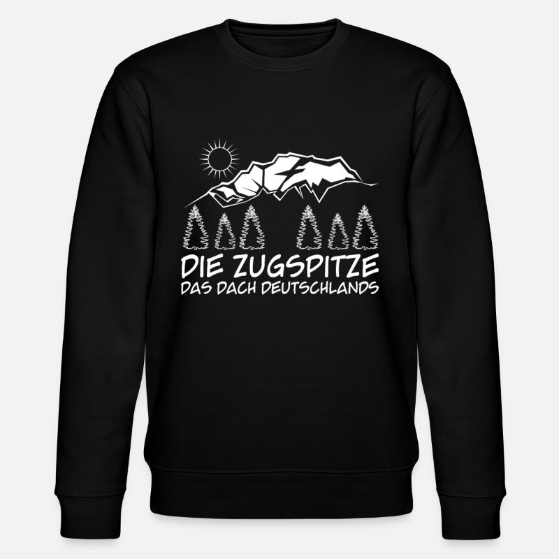 Zugspitze Bersteiger Wandern - Stanley/Stella Unisex Bio-Sweatshirt CHANGER  - Schwarz