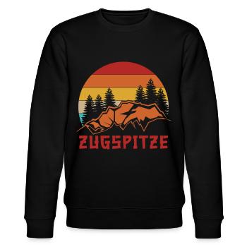 Zugspitze Berge - Stanley/Stella Unisex Bio-Sweatshirt CHANGER  - Schwarz - Vorne - Nik (191cm) & Marisol (170cm)