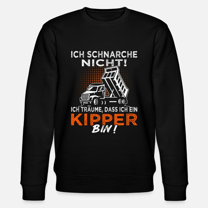 Kipper - Kipperfahrer - Muldenkipper - Stanley/Stella Unisex Bio-Sweatshirt CHANGER - Schwarz