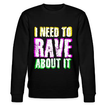 Raver Festival Techno Rave - Stanley/Stella Unisex Bio-Sweatshirt CHANGER  - Schwarz - Vorne - Nik (191cm) & Marisol (170cm)
