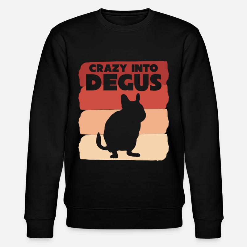 Degu Spruch Degus - Stanley/Stella Unisex Bio-Sweatshirt CHANGER  - Schwarz