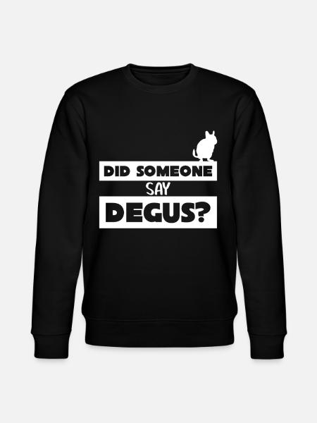 Degu Joke Degus - Stanley/Stella CHANGER Unisex Organic Sweatshirt - black