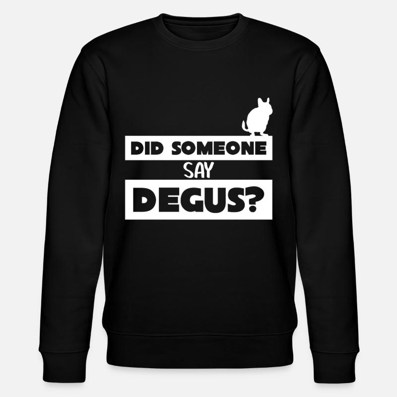 Degu Joke Degus - Stanley/Stella CHANGER Unisex Organic Sweatshirt - black