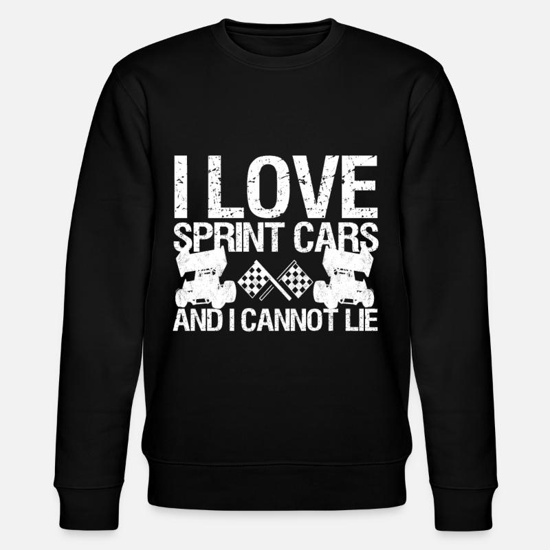 Sprint Car Racing Saying - Stanley/Stella CHANGER Unisex Organic Sweatshirt - black