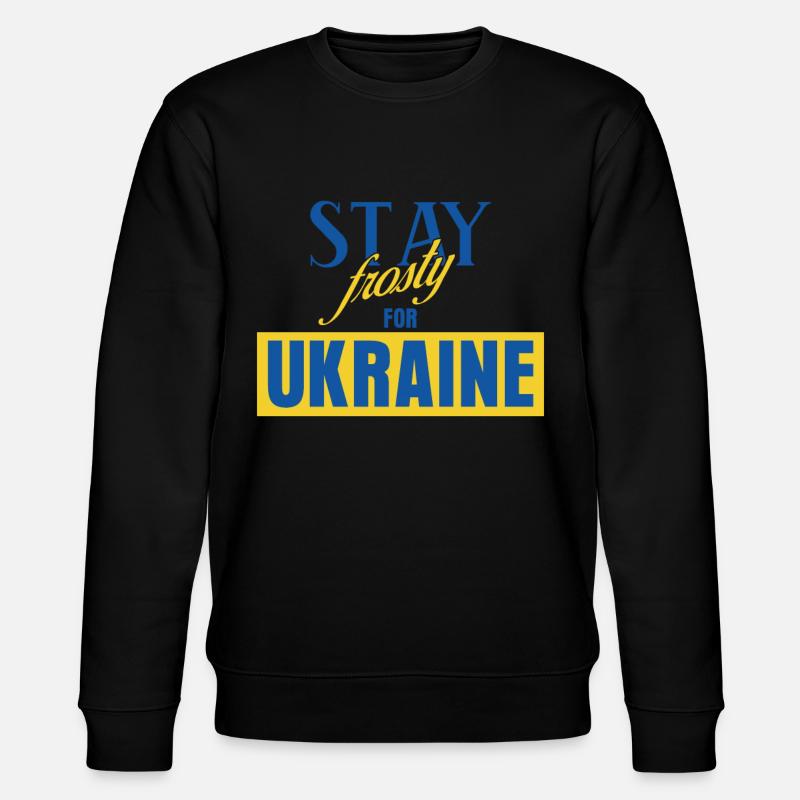 Restez glacial pour l’Ukraine - Sweat bio CHANGER Stanley/Stella Unisexe - noir