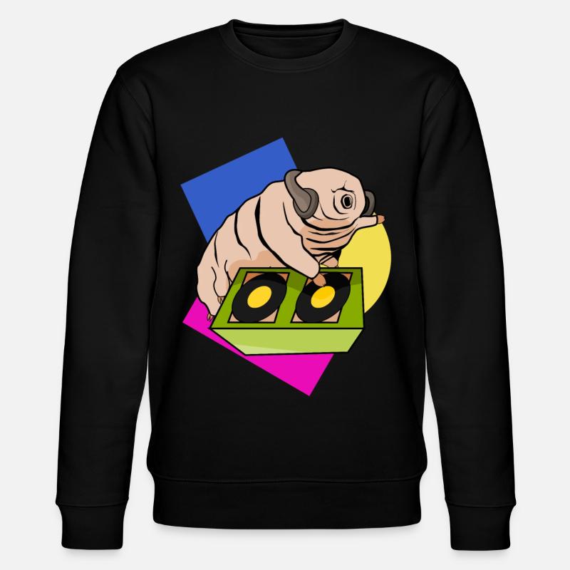 Tardigrade Party DJ Techno Wasserbär - Stanley/Stella CHANGER Unisex Organic Sweatshirt - black