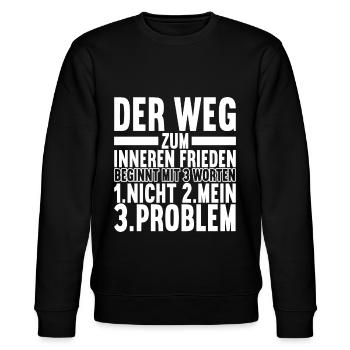 Lustige Sprüche Sarkasmus - Stanley/Stella Unisex Bio-Sweatshirt CHANGER  - Schwarz - Vorne - Nik (191cm) & Marisol (170cm)