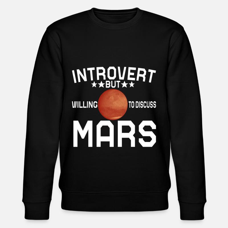 Mars Planet - Stanley/Stella CHANGER Unisex Organic Sweatshirt - black