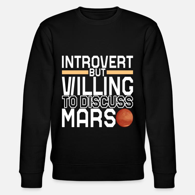 Mars Planet - Stanley/Stella Unisex Bio-Sweatshirt CHANGER  - Schwarz