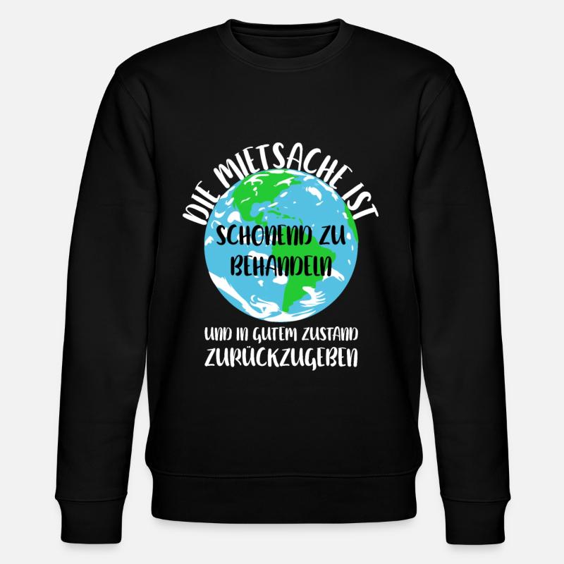 Naturschutz Klima Naturschützer Meer - Stanley/Stella Unisex Bio-Sweatshirt CHANGER  - Schwarz