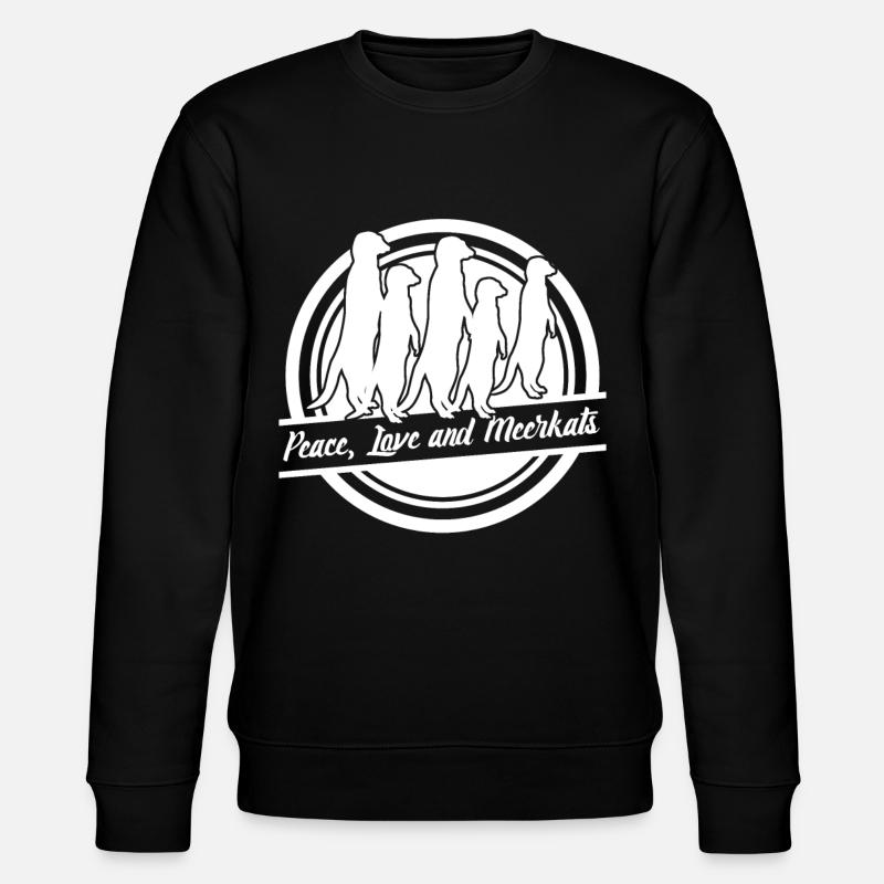 Meerkats - Stanley/Stella Unisex Bio-Sweatshirt CHANGER  - Schwarz
