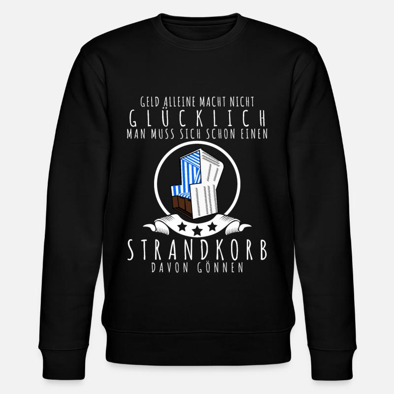 Strandkorb Strandkörbe - Stanley/Stella Unisex Bio-Sweatshirt CHANGER  - Schwarz