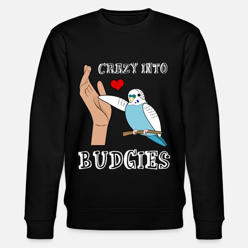 Budgerigar Budgie Coeur Budgerigar - Sweat bio CHANGER Stanley/Stella Unisexe - noir