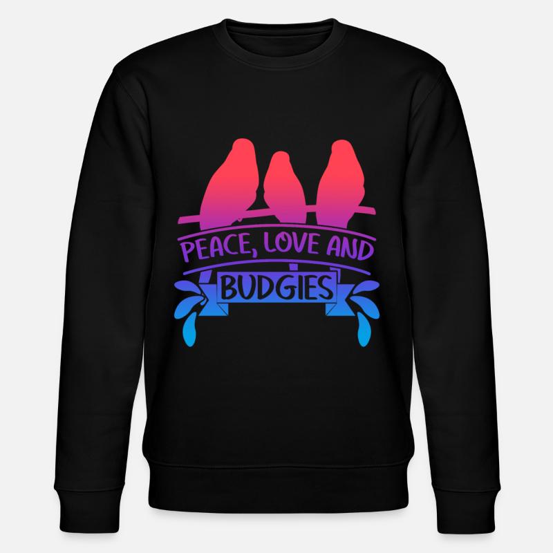 Budgerigar saying Budgerigar - Stanley/Stella CHANGER Unisex Organic Sweatshirt - black