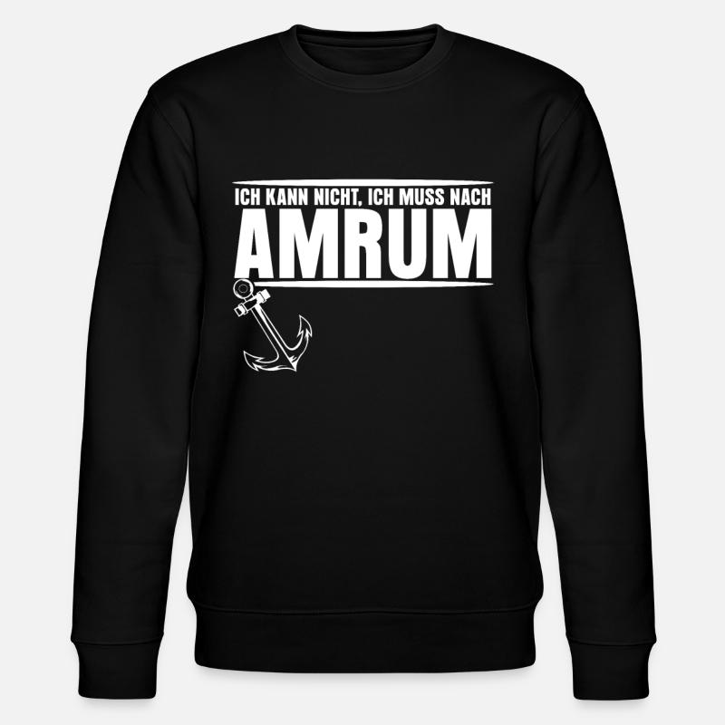 Amrum Urlaub - Stanley/Stella Unisex Bio-Sweatshirt CHANGER  - Schwarz
