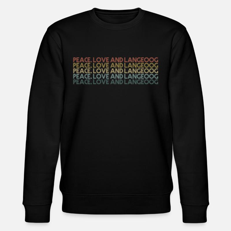 Langeoog Retro - Stanley/Stella Unisex Bio-Sweatshirt CHANGER - Schwarz