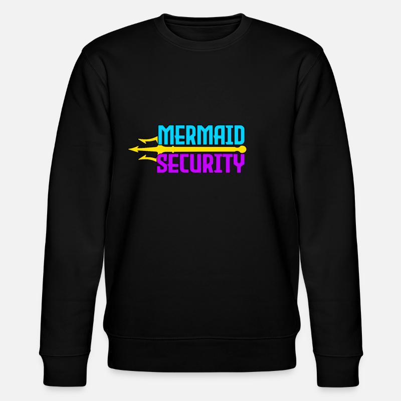 Mermaid Security Meerjungfrau - Stanley/Stella CHANGER Unisex Organic Sweatshirt - black