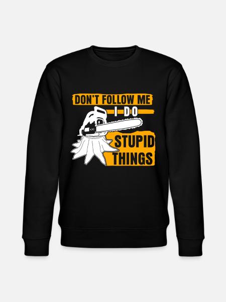Chainsaw Chainsaws Joke Lumberjack - Stanley/Stella CHANGER Unisex Organic Sweatshirt - black