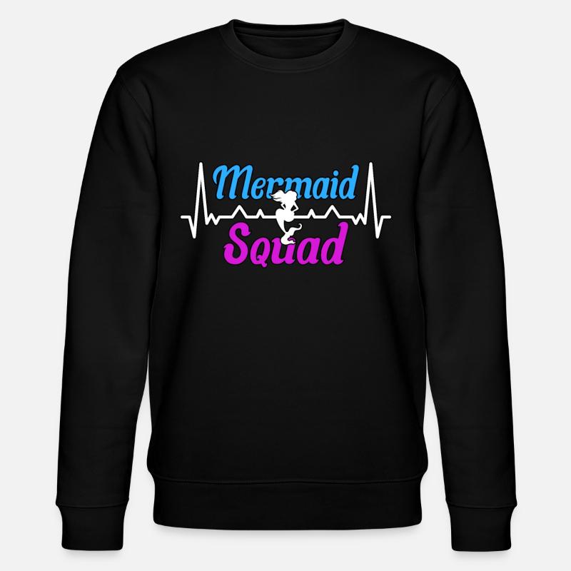 Mermaid Squad Meerjungfrau - Stanley/Stella CHANGER Unisex Organic Sweatshirt - black