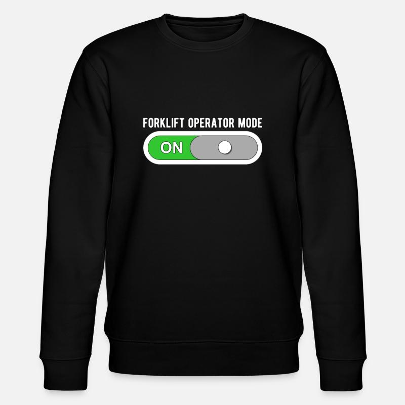 Staplerfahrer Gabelstapler Modus An - Stanley/Stella Unisex Bio-Sweatshirt CHANGER  - Schwarz