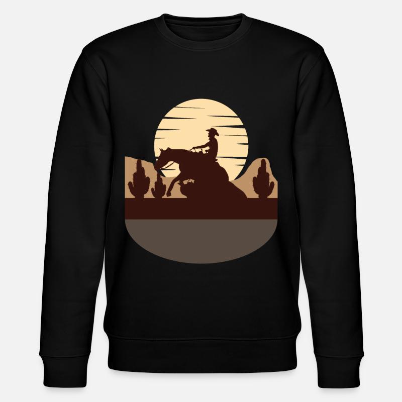 Reining Rider Équitation Western - Sweat bio CHANGER Stanley/Stella Unisexe - noir