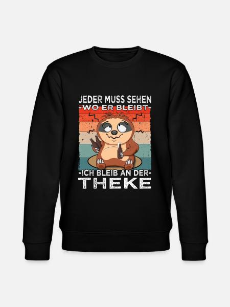 Biertrinker - Männerabend - Saufen - Stanley/Stella Unisex Bio-Sweatshirt CHANGER - Schwarz