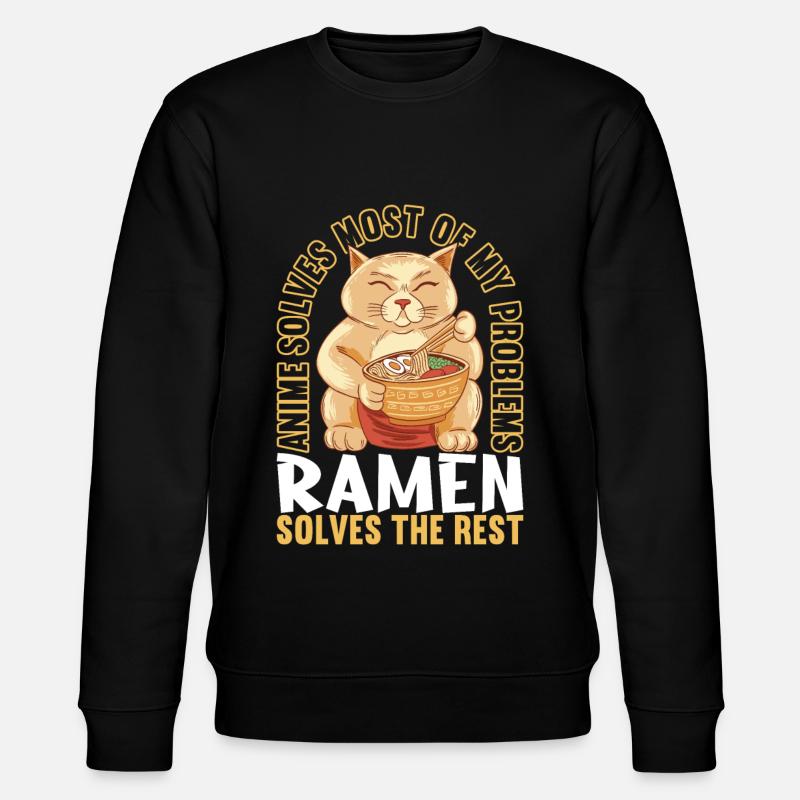 Anime Manga Ramen - Stanley/Stella Unisex Bio-Sweatshirt CHANGER  - Schwarz