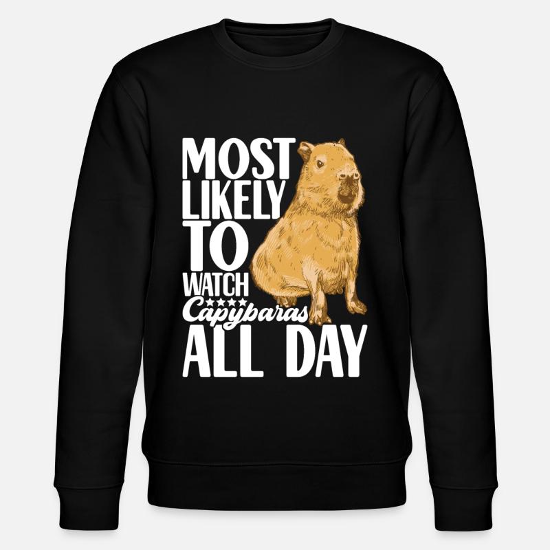 Capybara Water License - Stanley/Stella CHANGER Unisex Organic Sweatshirt - black