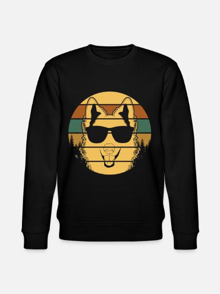 White Shepherd Sunglasses - Stanley/Stella CHANGER Unisex Organic Sweatshirt - black