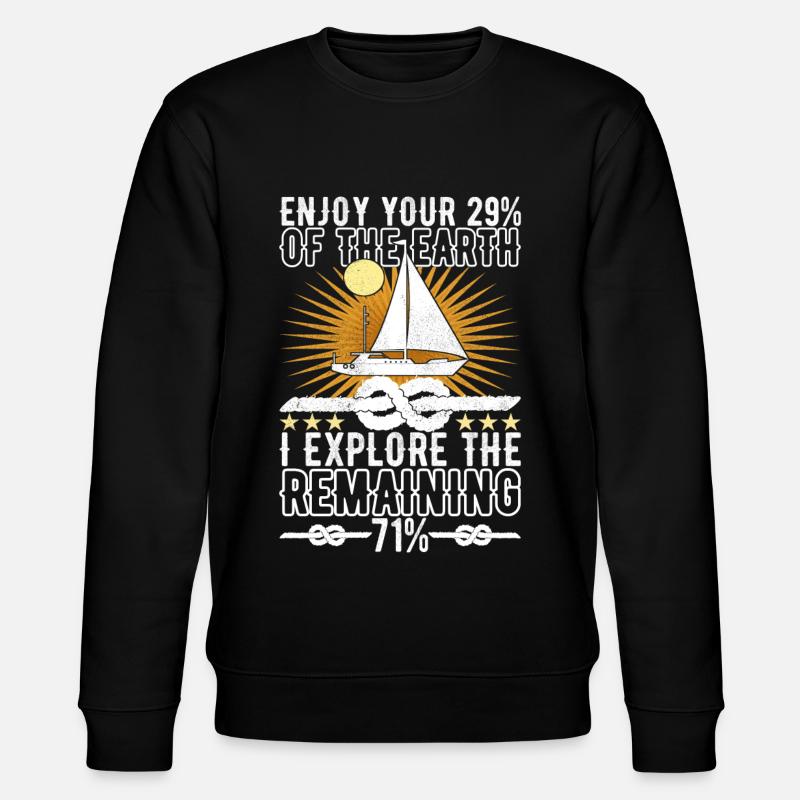 Sailing Sailboat Sailor - Stanley/Stella CHANGER Unisex Organic Sweatshirt - black