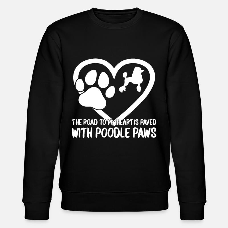 Pudel Hundebesitzer Geschenk - Stanley/Stella Unisex Bio-Sweatshirt CHANGER  - Schwarz