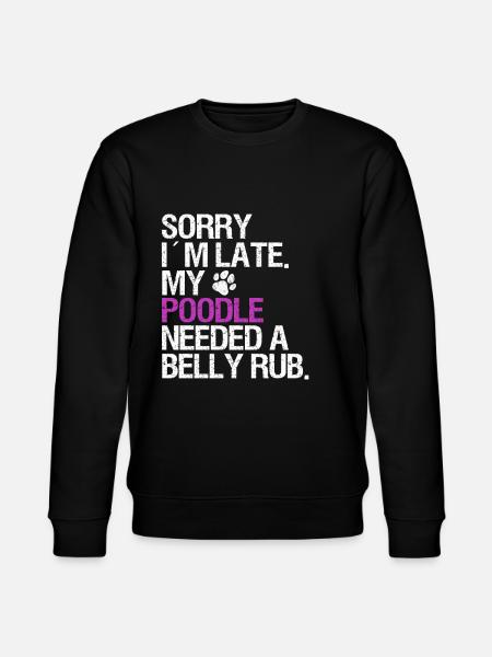 Pudel Hundebesitzer Geschenk - Stanley/Stella Unisex Bio-Sweatshirt CHANGER  - Schwarz