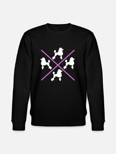 Pudel Hundebesitzer Geschenk - Stanley/Stella Unisex Bio-Sweatshirt CHANGER  - Schwarz