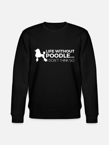 Pudel Hundebesitzer Geschenk - Stanley/Stella Unisex Bio-Sweatshirt CHANGER - Schwarz