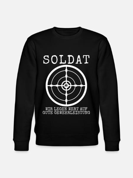 Panzergrenadier Feldjäger Witz Soldat - Stanley/Stella Unisex Bio-Sweatshirt CHANGER  - Schwarz