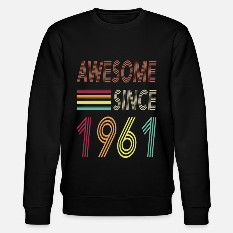 Awesome since 2016 - Stanley/Stella CHANGER Unisex Organic Sweatshirt - black