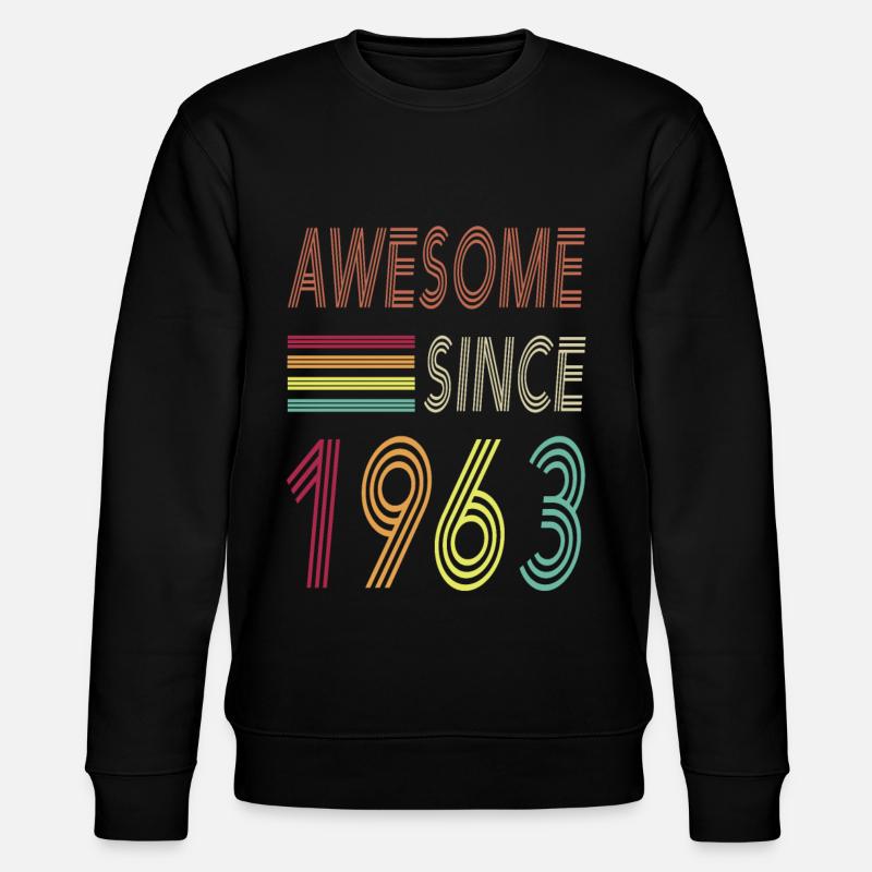 Génial depuis 1963 - Sweat bio CHANGER Stanley/Stella Unisexe - noir