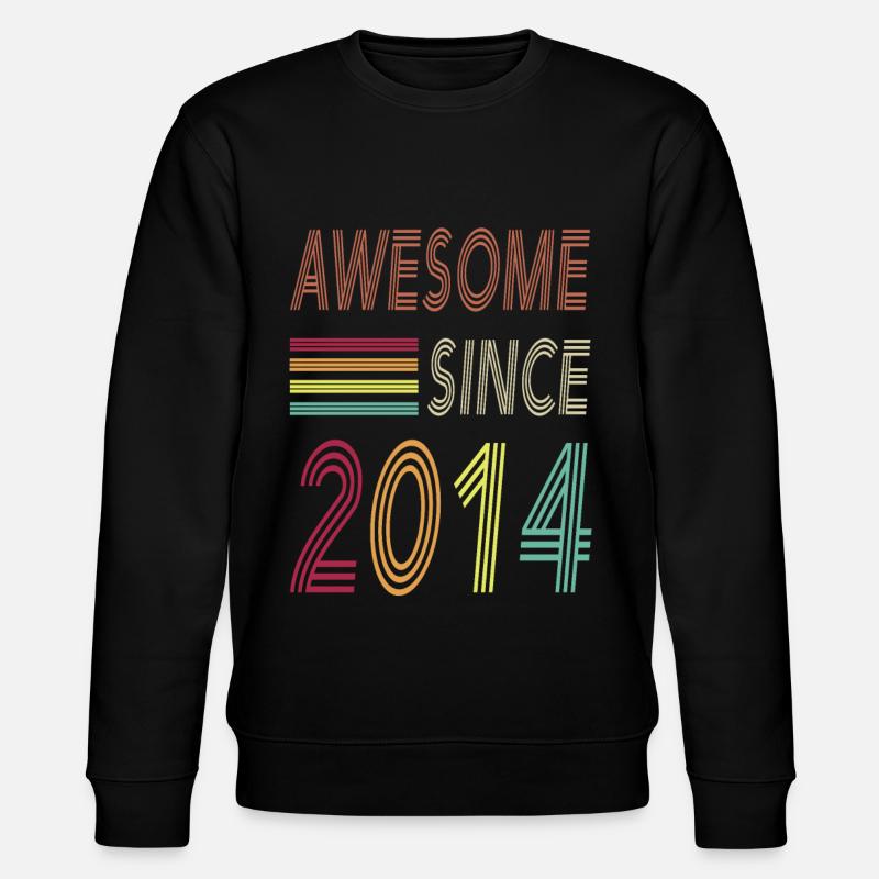 Awesome since 2014 - Stanley/Stella Unisex Bio-Sweatshirt CHANGER  - Schwarz