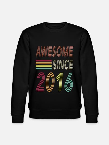 Awesome since 2016 - Stanley/Stella CHANGER Unisex Organic Sweatshirt - black
