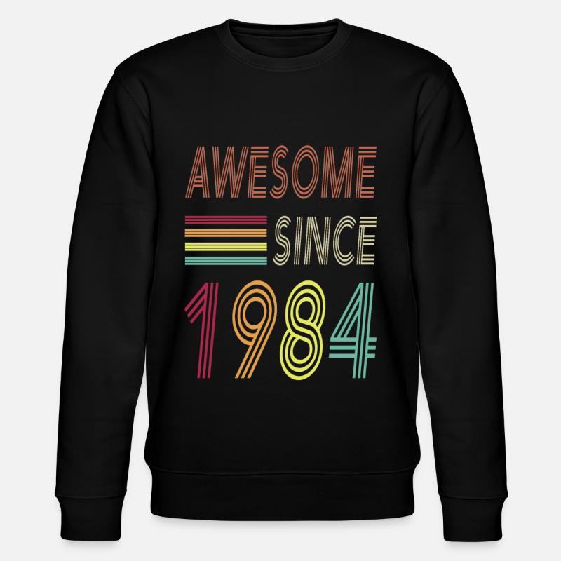 Awesome since 1984 - Stanley/Stella Unisex Bio-Sweatshirt CHANGER  - Schwarz
