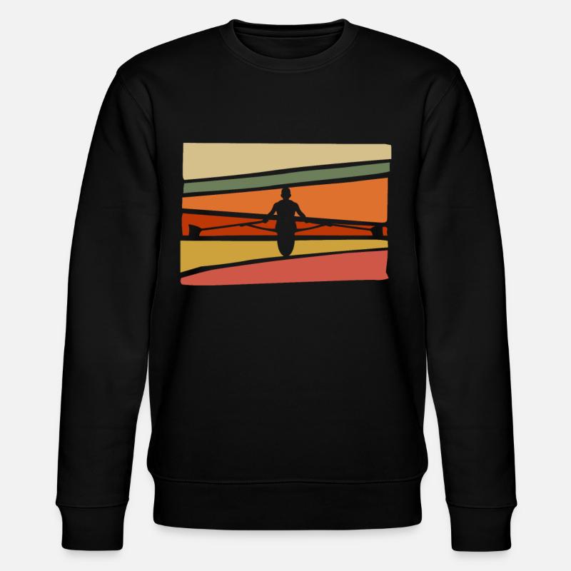 Aviron Canoë Aviron Retro Rower - Sweat bio CHANGER Stanley/Stella Unisexe - noir