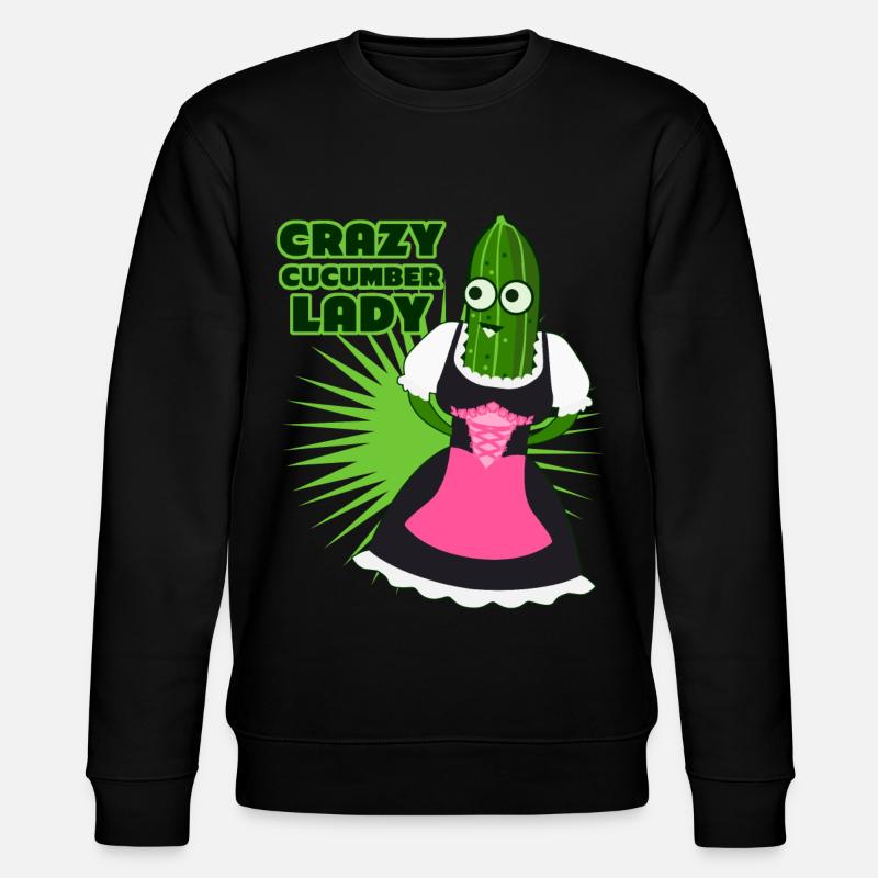 Cucumber Dirndl Cucumber - Stanley/Stella CHANGER Unisex Organic Sweatshirt - black