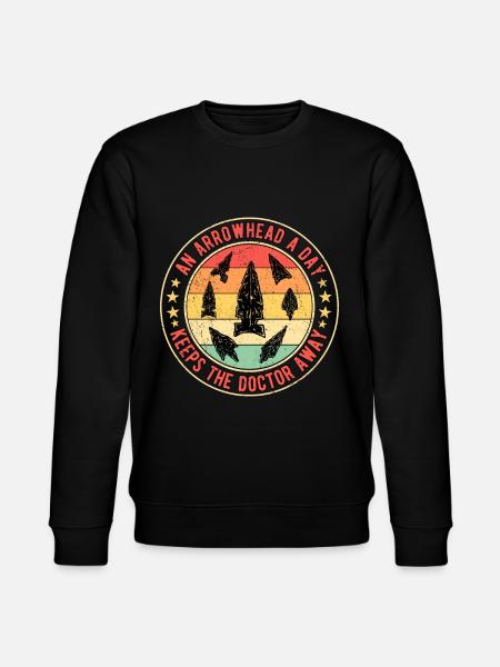 Pfeilspitzen Speerspitze Arrowhead - Stanley/Stella Unisex Bio-Sweatshirt CHANGER  - Schwarz