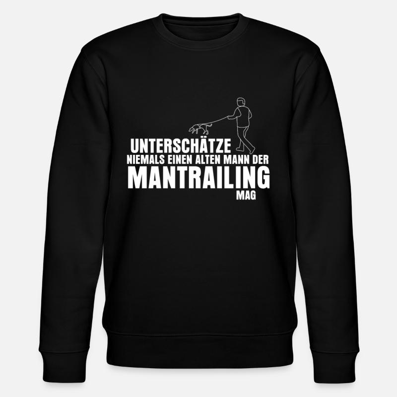 Mantrailing Hund Suchhund Mantrailer - Stanley/Stella Unisex Bio-Sweatshirt CHANGER  - Schwarz