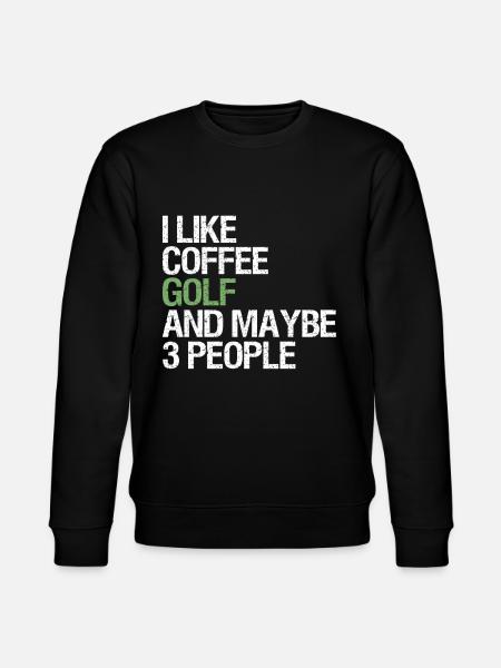 Golf Spieler Spruch Geschenkidee - Stanley/Stella Unisex Bio-Sweatshirt CHANGER - Schwarz