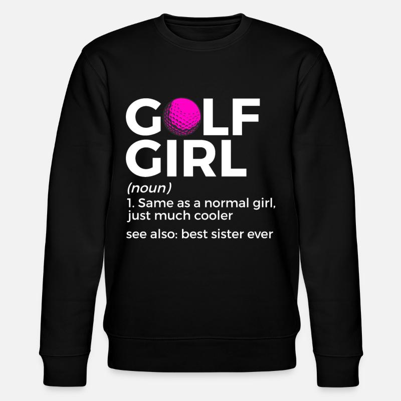 Golf Spieler Spruch Geschenkidee - Stanley/Stella Unisex Bio-Sweatshirt CHANGER  - Schwarz