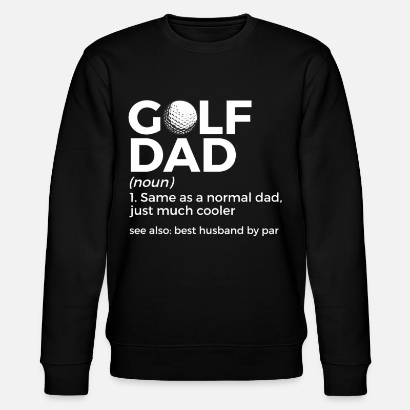 Golf Spieler Spruch Geschenkidee - Stanley/Stella Unisex Bio-Sweatshirt CHANGER  - Schwarz